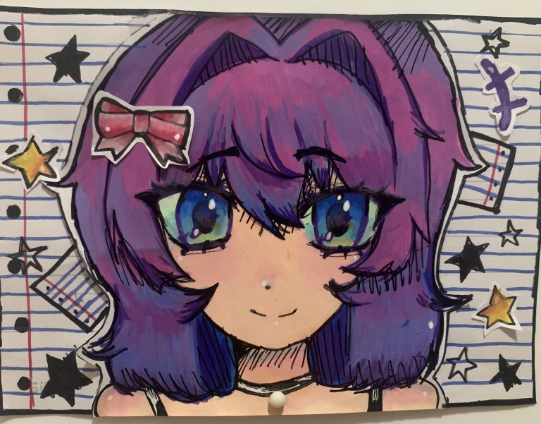 A girl from my drawings come to life