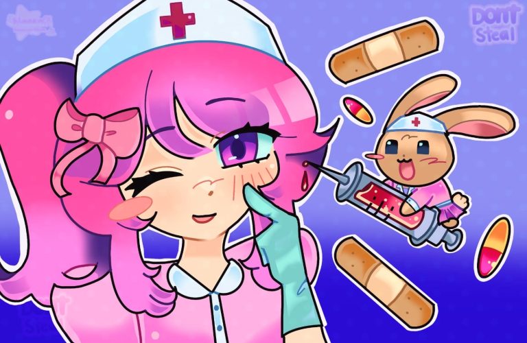 Nurse and bunny assistant